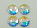6 pcs. 14mm CRYSTAL AB SOLARIS HOT FIX European Rhinestones