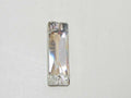 2 Pcs. BAGUETTE 26x9mm CRYSTAL SEW ON FLAT BACK AURORA FANCY Rhinestone