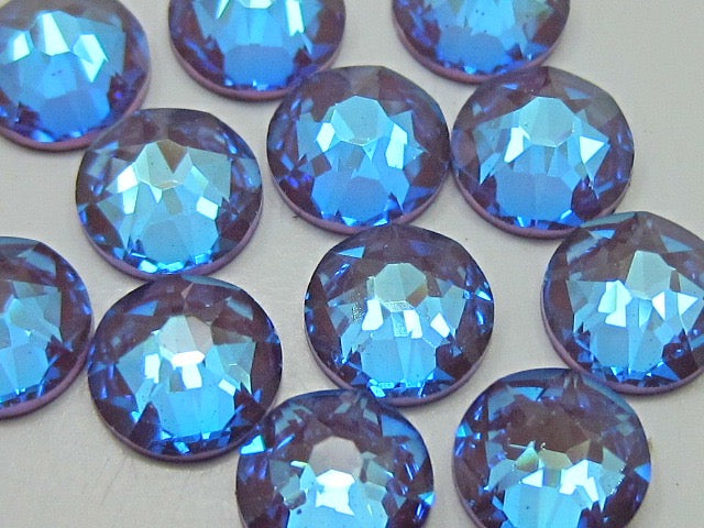20ss CRYSTAL BURGUNDY DeLITE FLAT BACK European Rhinestones 72pcs.