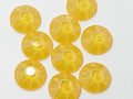 12ss CRYSTAL BUTTERCUP FLAT BACK Unfoiled European Rhinestones 1gr.
