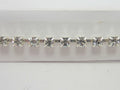 1 ROW/FT. pp24(3.0-3.2mm) CRYSTAL/SILVER CUP CHAIN