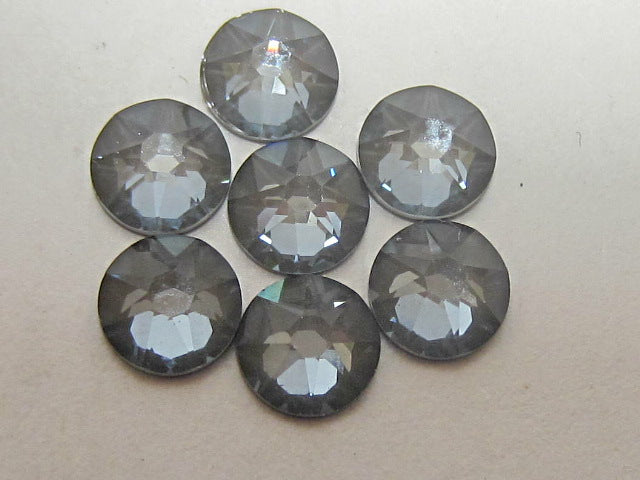 20ss CRYSTAL DARK GRAY IGNITE FLAT BACK BRILLIANCE Rhinestones 72pcs