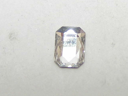 12 pcs. EMERALD CUT 3.7x2.5mm CRYSTAL FLAT BACK STAR BRIGHT Rhinestones
