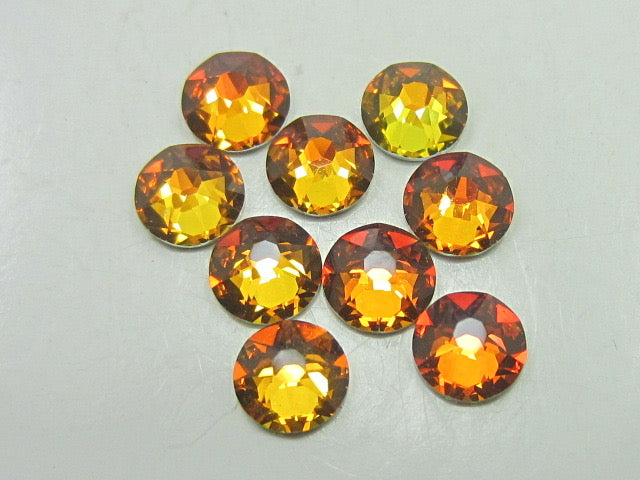 20ss CRYSTAL GOLDEN SAHARA FLAT BACK European Rhinestones 72pcs