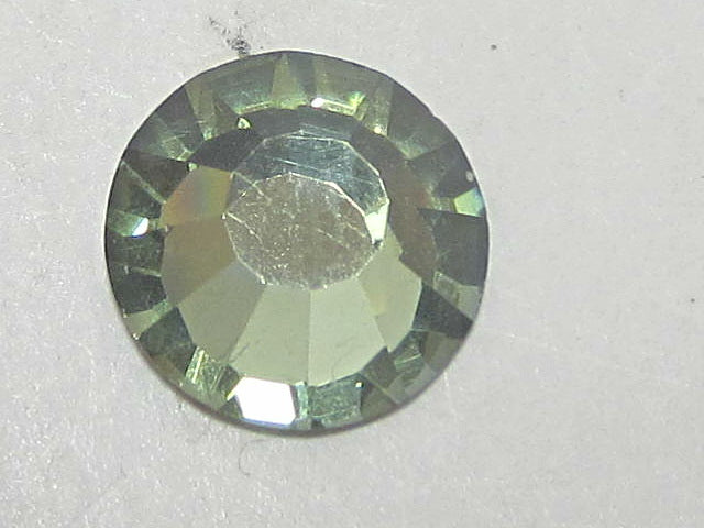 48ss CRYSTAL GREEN FLARE (viva) FLAT BACK PRECIOSA Rhinestones 12pcs.