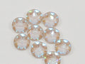 12ss IVORY CREAM DeLITE  FLATBACK STAR BRIGHT Rhinestones 1gr.