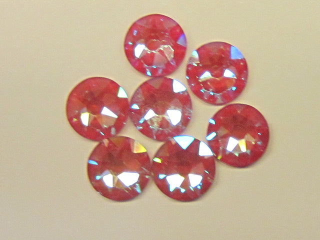 20ss CRYSTAL ROYAL RED DeLITE FLAT BACK European Rhinestones 72pcs