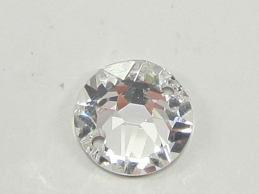 12 pcs. 40ss (8mm) CRYSTAL SEW ON 2 HOLES FLAT BACK European Rhinestones