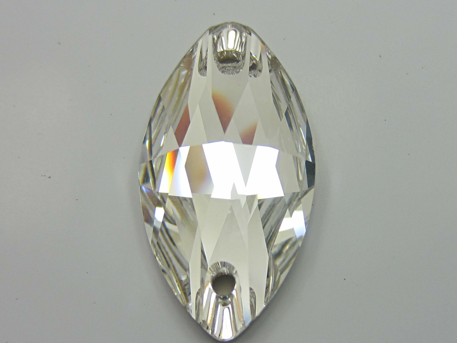 2 Pcs. 29X14.5mm MARQUISE CRYSTAL SEW ON FLAT BACK European Rhinestone