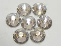 12ss CRYSTAL SILVER SHADE FLAT BACK STAR BRIGHT Rhinestones 1gr.