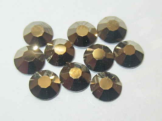10ss CRYSTAL STARLIGHT GOLD (viva)  HOTFIX PRECIOSA Rhinestones 1gr.