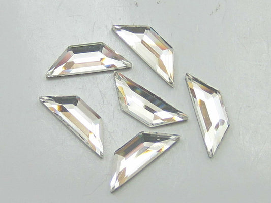 12 Pcs 6.5X2.1mm TRAPEZE CRYSTAL FLAT BACK European Rhinestones