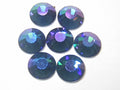 34ss DARK INDIGO GLACIER BLUE (MAXIMA) FLAT BACK PRECIOSA Rhinestones 18 pcs