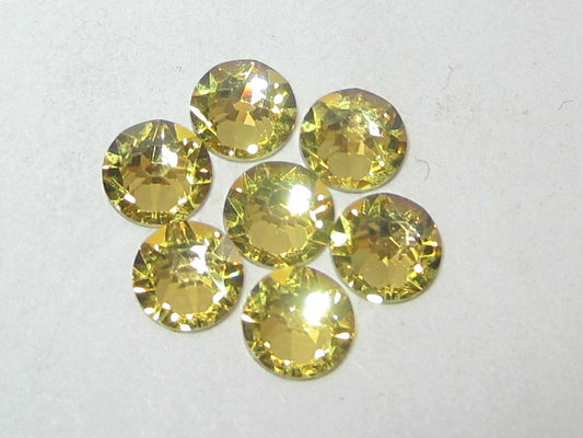 1 Gross 9ss DARK JONQUIL FLAT BACK STAR BRIGHT Rhinestones