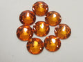20ss DARK ORANGE FLAT BACK STAR BRIGHT Rhinestones
