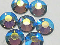 12ss DENIM BLUE AB FLAT BACK European Rhinestones 1gr.