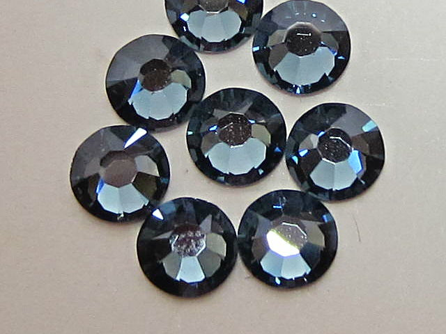 20ss DENIM BLUE MYSTIQUE (maxima) FLAT BACK PRECIOSA Rhinestones 72pcs