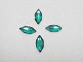 12pcs 4X1.8mm MARQUISE EMERALD FLAT BACK STAR BRIGHT Rhinestones