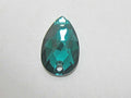 12pcs PEAR 12X7mm EMERALD SEW ON FLAT BACK STAR BRIGHT Rhinestones
