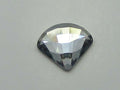 12 Pcs. FAN 6mm BLUE SHADE FLAT BACK European Rhinestones