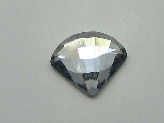 12 Pcs. FAN 6mm BLUE SHADE FLAT BACK European Rhinestones