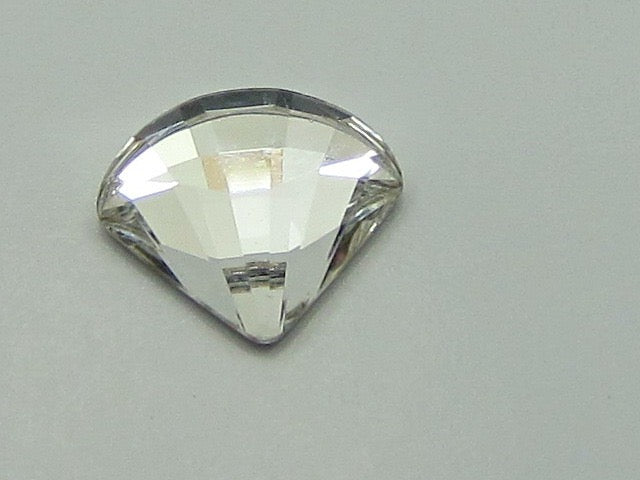 12 Pcs. 6mm FAN CRYSTAL FLAT BACK European Rhinestones