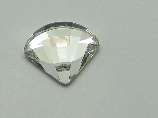12 Pcs. 6mm FAN CRYSTAL FLAT BACK European Rhinestones