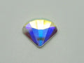 12 Pcs. 6mm FAN CRYSTAL AB FLAT BACK European Rhinestones