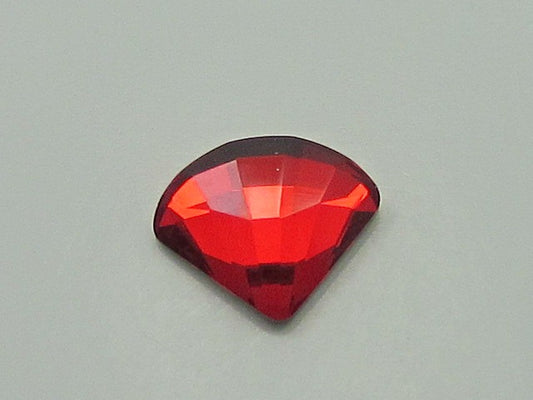 12 Pcs. 6mm FAN LIGHT SIAM FLAT BACK European Rhinestones
