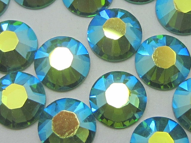 9ss FERN GREEN AB FLAT BACK European Rhinestones 1gr
