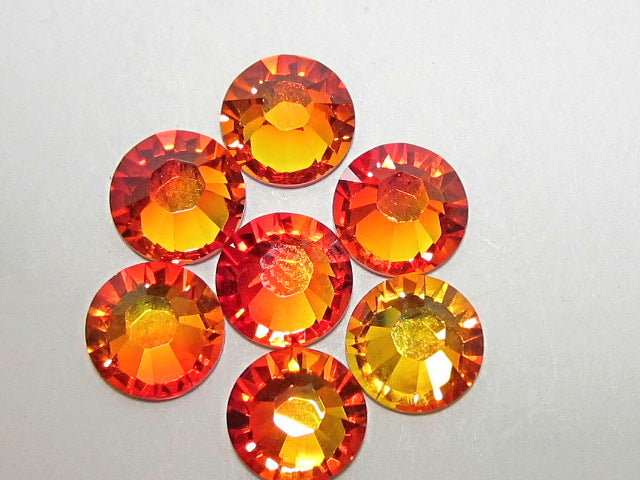 30ss FIREOPAL FLAT BACK European Rhinestones 18pcs.
