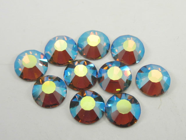 20ss GOLD BERYL AB (viva) FLAT BACK PRECIOSA Rhinestones 72pcs