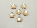 12 pcs. 4mm STAR GOLDEN SHADOW FLAT BACK STAR BRIGHT Rhinestones