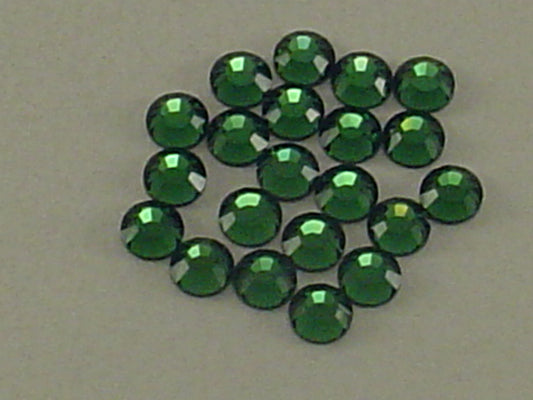10ss GREEN TURMALINE HOT FIX European Rhinestones 1gr.