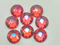 7ss INDIAN PINK GLACIER BLUE FLAT BACK European Rhinestones 1gr.