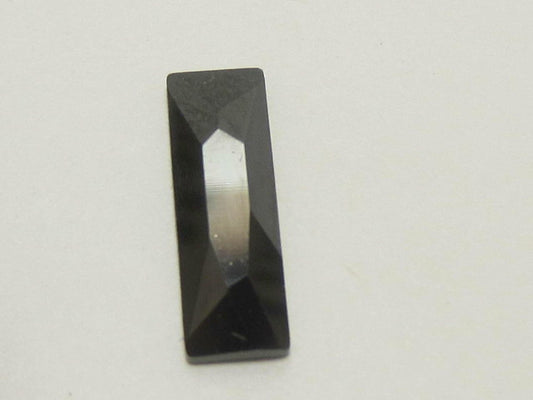 12 Pcs. 15X5mm COSMIC BAGUETTE JET HEMATITE FLAT BACK STAR BRIGHT Rrhinestones