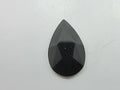 6 pcs. 14x9mm PEAR JET FLAT BACK European Rhinestones