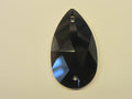 2 pcs. 28X17mm PEAR JET SEW ON FLATBACK STAR BRIGHT Rhinestones