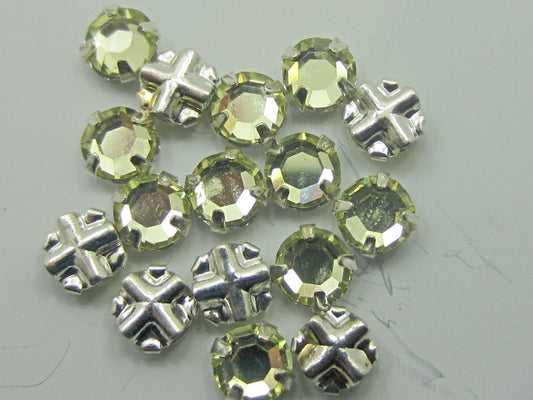 72 pcs. 16ss (4mm) JONQUIL SEW ON/SETTING European Rhinestones
