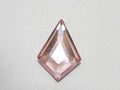 12 pcs. KITE 6.4x4.2 LIGHT ROSE STAR BRIGHT FLAT BACK Rhinestones