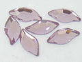 12 Pcs 10x5mm DIAMOND LEAF LIGHT AMETHYST FLAT BACK European Rhinestones
