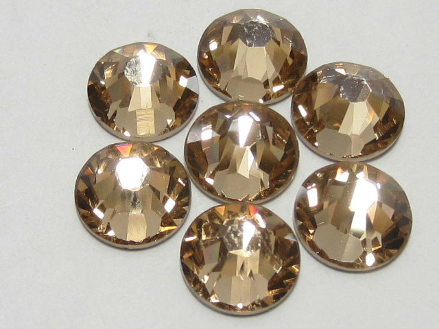 7ss LT.  COLORADO TOPAZ FLAT BACK STAR BRIGHT Rhinestones 1gr.