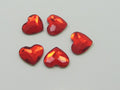 12 Pcs. HEART 6mm LT. SIAM  FLATBACK STAR BRIGHT Rhinestones