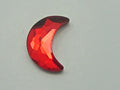 12 Pcs. MOON 8x5.5mm LT. SIAM FLAT BACK European Rhinestones