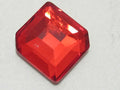 12 Pcs 6.7X5.6mm SMALL HEXAGON LIGHT SIAM FLAT BACK STAR BRIGHT Rhinestones