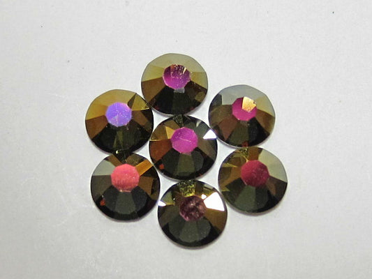 20ss LT. SMOKED TOPAZ IRIS MIST (maxima) FLAT BACK PRECIOSA Rhinestones 72pcs