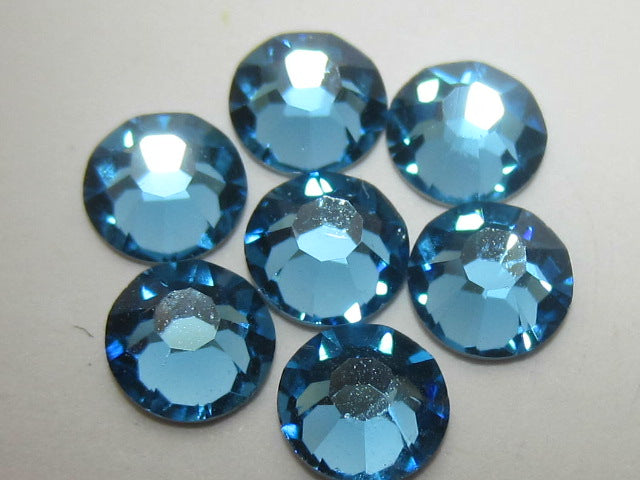 7ss MALIBU BLUE (viva) FLAT BACK PRECIOSA CHATON ROSE VIVA12 1gr.