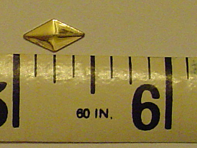 1gr. 5X10mm GOLD DIAMOND NAILHEAD HOTFIX