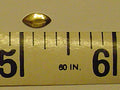1gr 4X8mm GOLD OVAL NAILHEAD HOTFIX