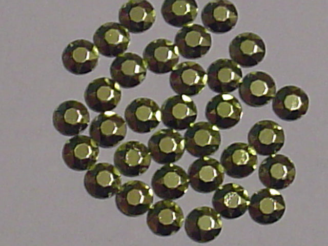 1gr 4mm RHINESTUD NAILHEAD LIME  HOTFIX
